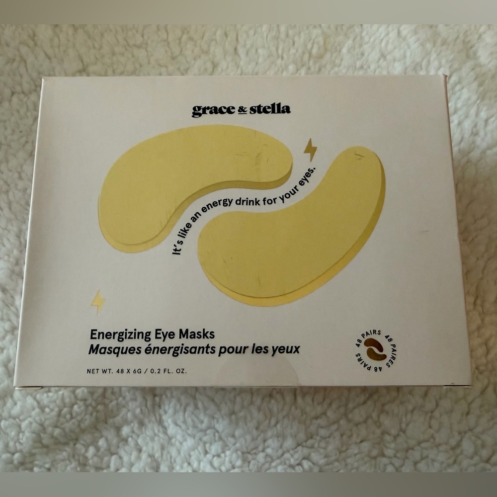 Grace & Stella 47 pairs of energizing eye masks with bonus hyaluronic acid serum